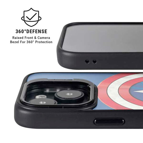 Marvel Captain America Shield iPhone 14 Kickstand Case